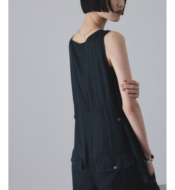 ADAM ET ROPE'「ピグメントクロスミリタリーオールインワン」|オールインワン|