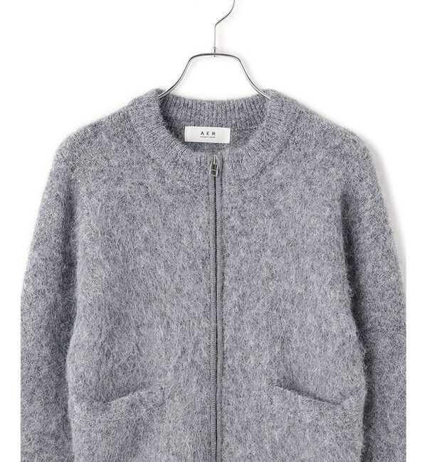 ADAM ET ROPE'「【WEB限定】フラッフィージップショートカーディガン」|カーディガン|