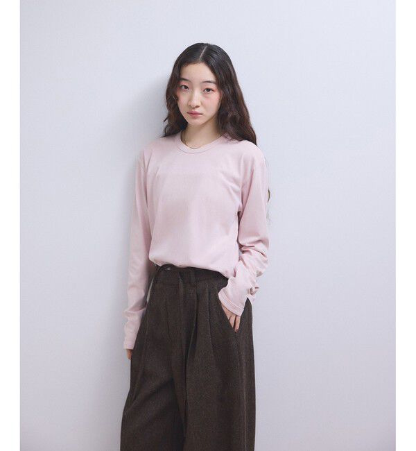 ADAM ET ROPE'「【WEB限定】ガーメントダイリンガーロンTee」|Tシャツ・カットソー|