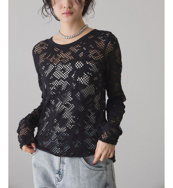 ADAM ET ROPE'「2WAYホールジャガードトップス」|Tシャツ・カットソー|