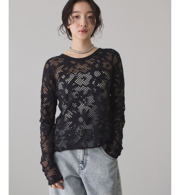 ADAM ET ROPE'「2WAYホールジャガードトップス」|Tシャツ・カットソー|