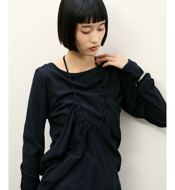 ADAM ET ROPE'「ホルターネックカットソー」|Tシャツ・カットソー|ブラック(01)