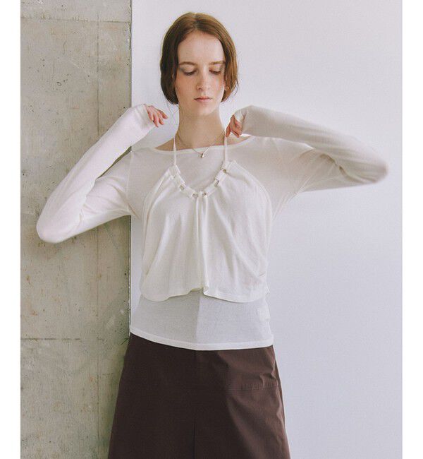 ADAM ET ROPE'「ホルターネックカットソー」|Tシャツ・カットソー|オフホワイト(15)