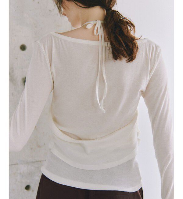 ADAM ET ROPE'「ホルターネックカットソー」|Tシャツ・カットソー|