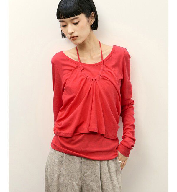 ADAM ET ROPE'「ホルターネックカットソー」|Tシャツ・カットソー|