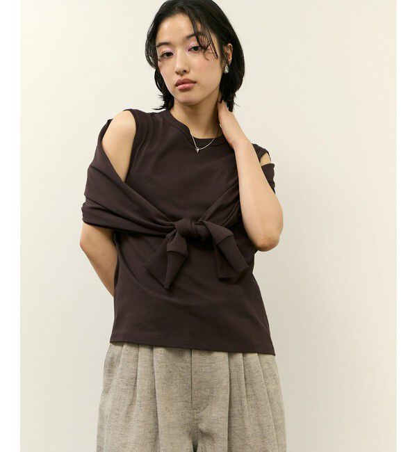 ADAM ET ROPE'「2WAYノットプルオーバー」|Tシャツ・カットソー|
