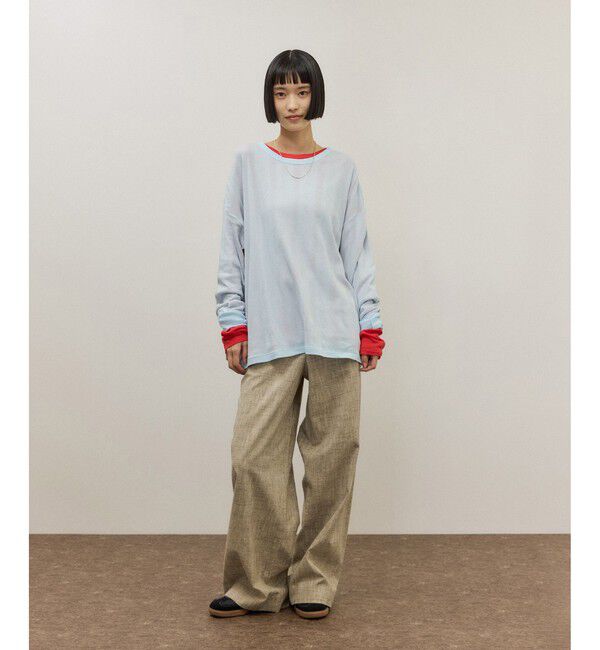 ADAM ET ROPE'「【Miller for ADAM ET ROPE'】別注 L/S SHEER TEE（2PACK）」|Tシャツ・カットソー|