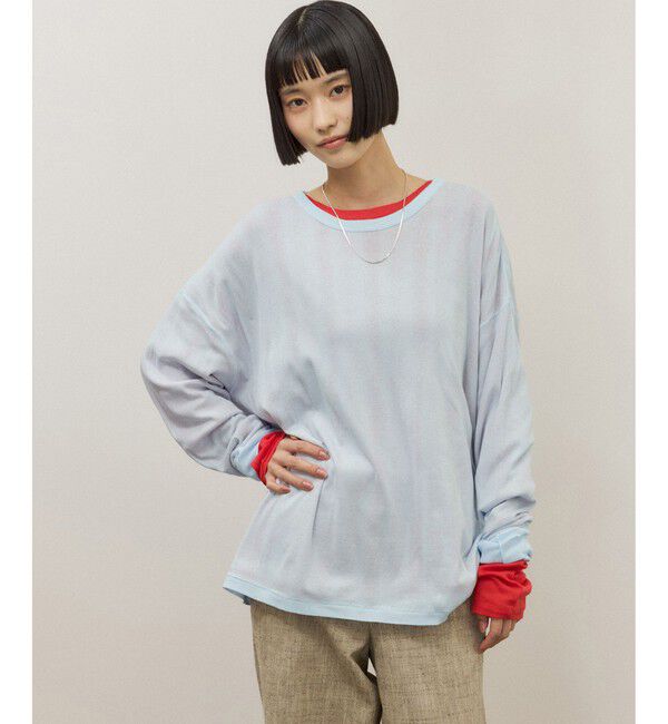 ADAM ET ROPE'「【Miller for ADAM ET ROPE'】別注 L/S SHEER TEE（2PACK）」|Tシャツ・カットソー|