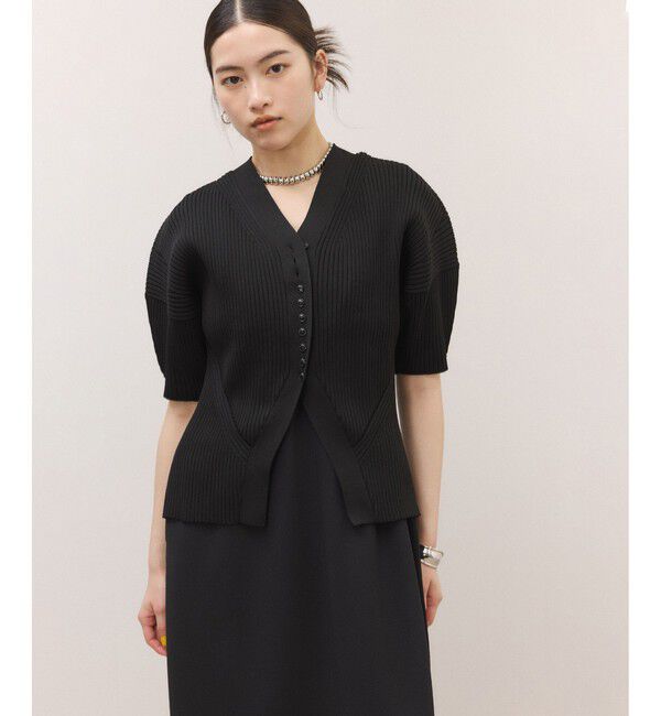 ADAM ET ROPE'「【サステナブル】フォルムニットカーディガン」|カーディガン|