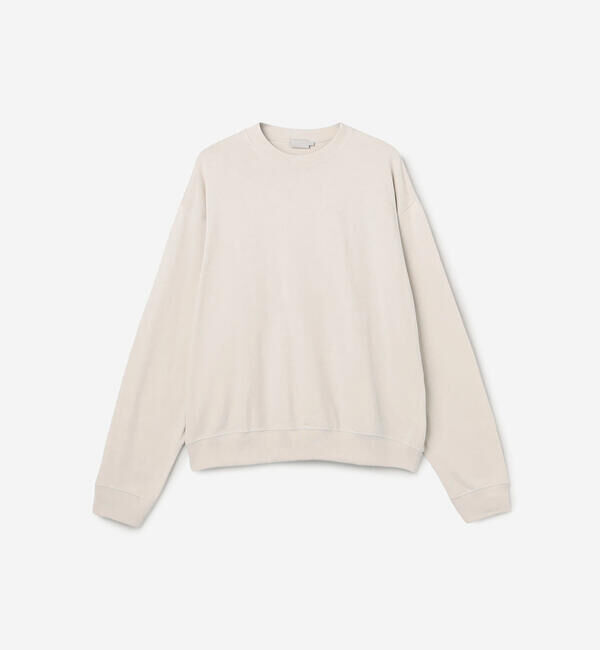 handvaerk「handvaerk | コットン クルーネック長袖Tシャツ MEN」|スウェット・ジャージ|ECRU