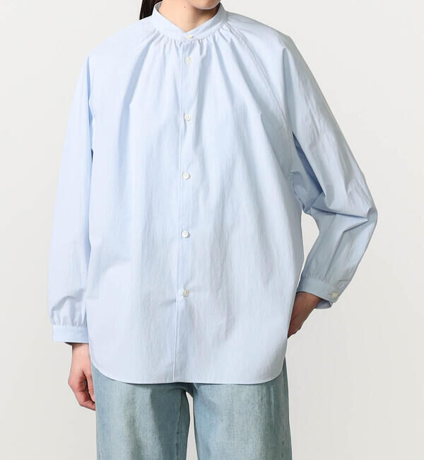 ORCIVAL「ORCIVAL | コットンタイプライター 長袖バンドカラーシャツ WOMEN」|シャツ・ブラウス|