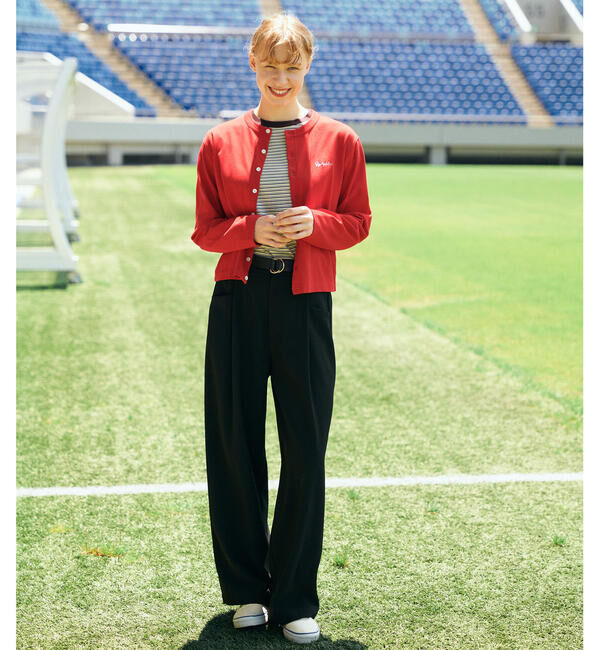 GYMPHLEX「Gymphlex | コットン 長袖ショートカーディガン WOMEN」|カーディガン|