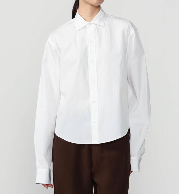 「THE SHINZONE | SHORT PECK SHIRT WOMEN」|シャツ・ブラウス|WHITE