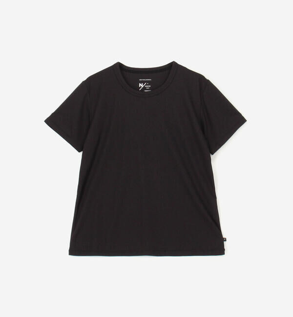  「NEUTRALWORKS. | 〈別注〉クルーネック 半袖Tシャツ WOMEN」|Tシャツ・カットソー|BLACK