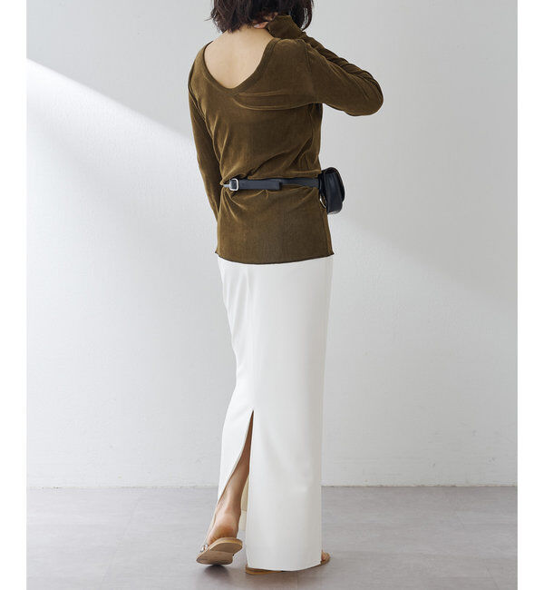  「フロッキーバックシャンカットソー」|Tシャツ・カットソー|