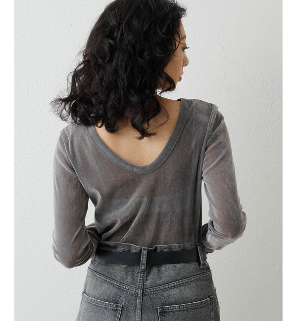  「フロッキーバックシャンカットソー」|Tシャツ・カットソー|