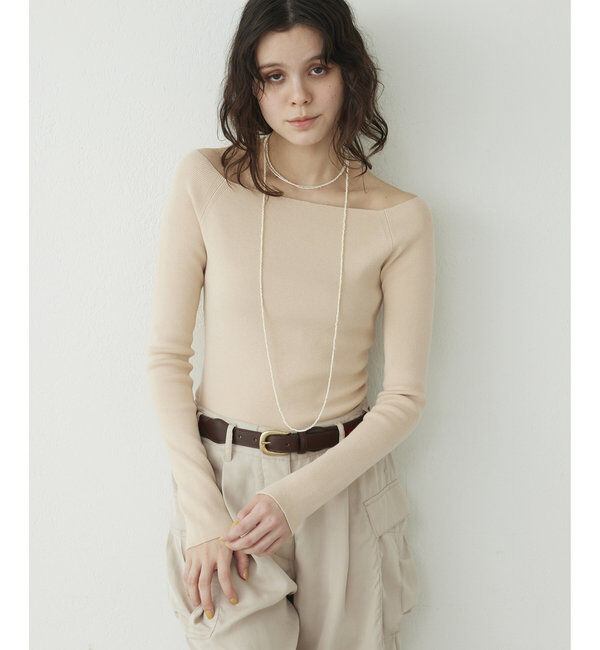 THE PAUSE「【THE PAUSE】オフショルニットプルオーバー」|ニット・セーター|