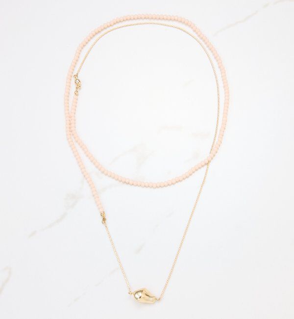  「【PAPILLONNER/パピヨネ】ビーズ2WAYネックレス」|リング|