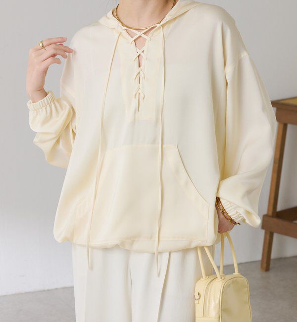  「レースアップアノラック」|シャツ・ブラウス|