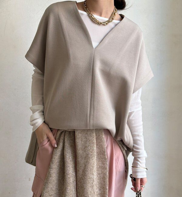  「【WEB限定】オーバーシルエットダンボールベスト」|Tシャツ・カットソー|