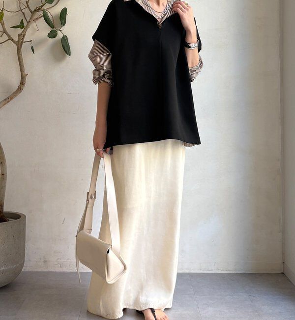  「【WEB限定】オーバーシルエットダンボールベスト」|Tシャツ・カットソー|