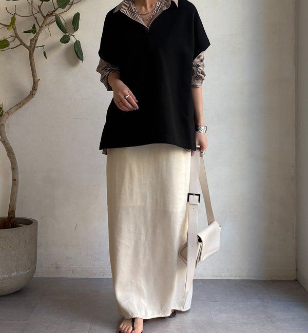  「【WEB限定】オーバーシルエットダンボールベスト」|Tシャツ・カットソー|