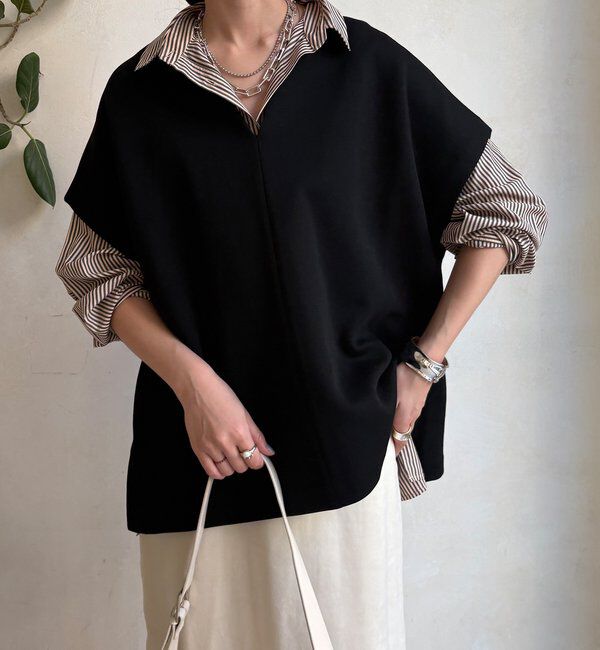  「【WEB限定】オーバーシルエットダンボールベスト」|Tシャツ・カットソー|