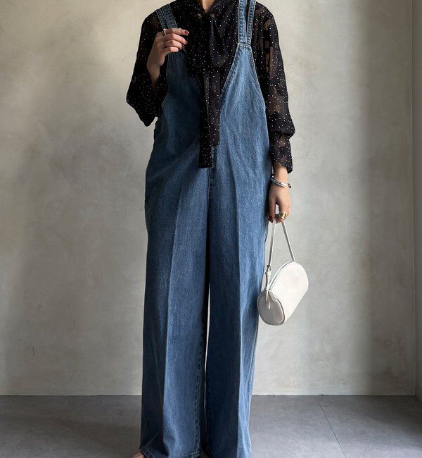  「プリント棒タイブラウス」|シャツ・ブラウス|