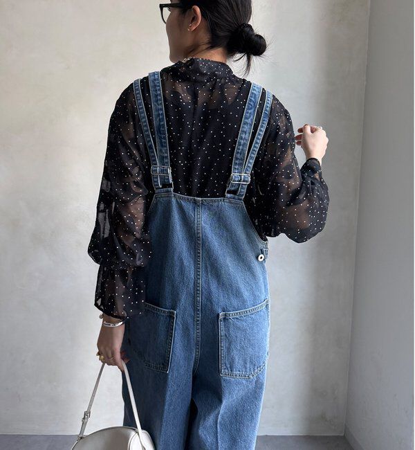  「プリント棒タイブラウス」|シャツ・ブラウス|