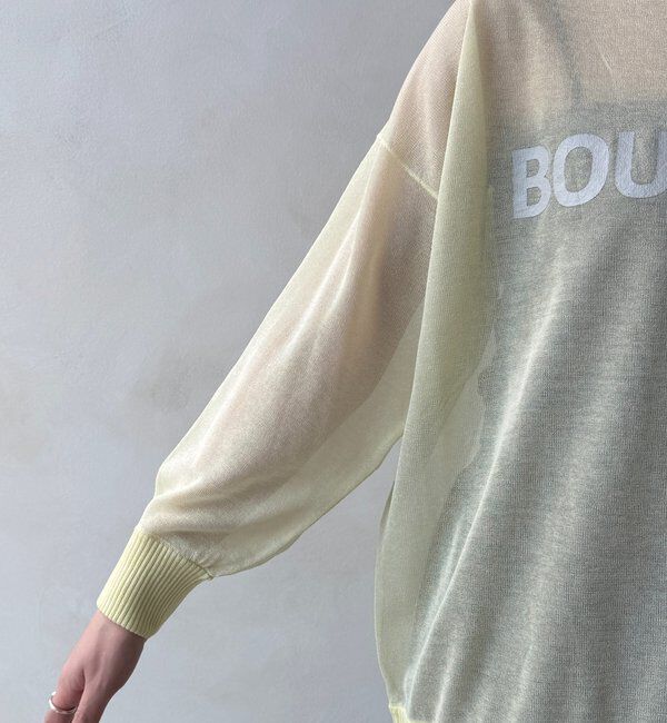  「シアーロゴニット」|ニット・セーター|