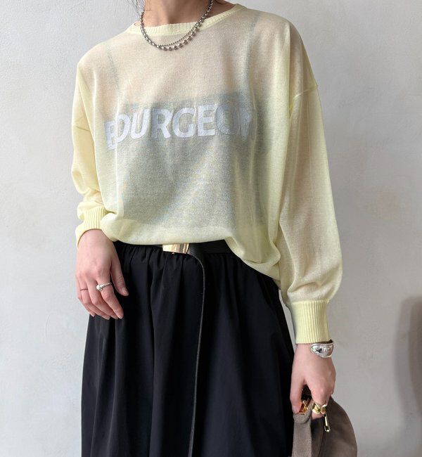  「シアーロゴニット」|ニット・セーター|