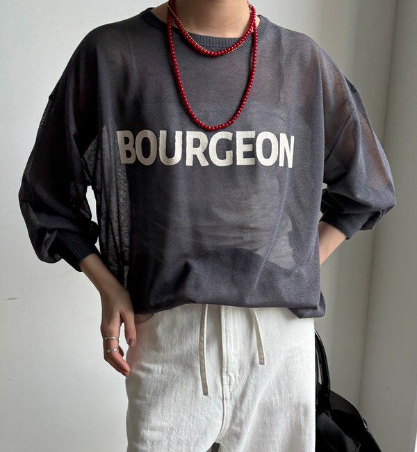  「シアーロゴニット」|ニット・セーター|