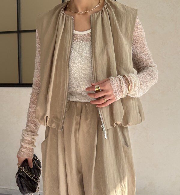  「【WEB限定/セットアップ可能】ダブルジップバルーンジレ」|シャツ・ブラウス|