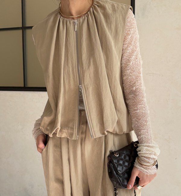  「【WEB限定/セットアップ可能】ダブルジップバルーンジレ」|シャツ・ブラウス|