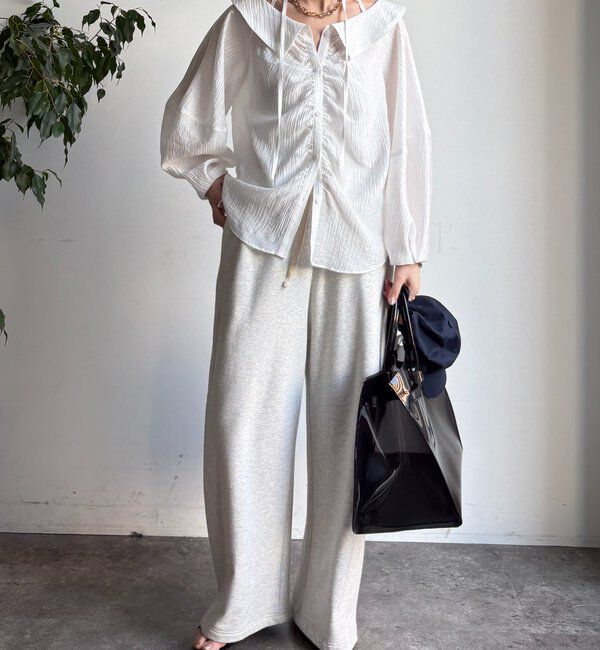  「ギャザーチョーカーブラウス」|シャツ・ブラウス|