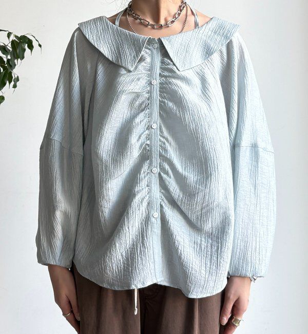  「ギャザーチョーカーブラウス」|シャツ・ブラウス|