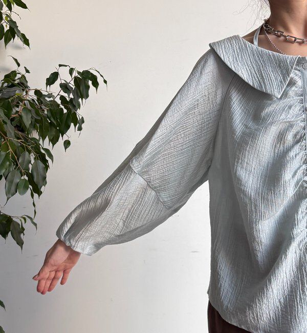  「ギャザーチョーカーブラウス」|シャツ・ブラウス|