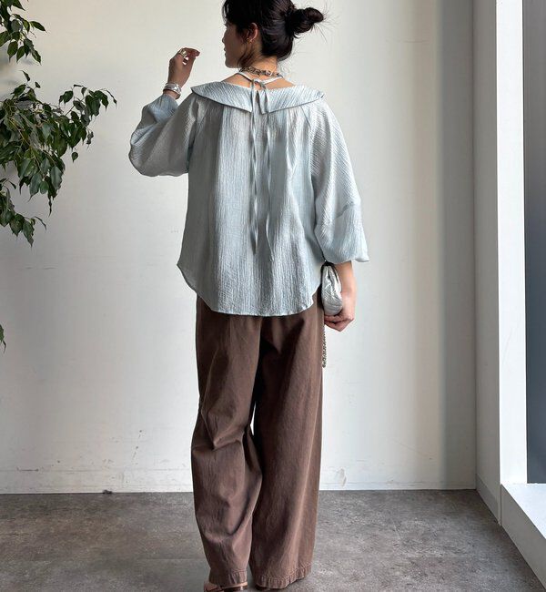  「ギャザーチョーカーブラウス」|シャツ・ブラウス|