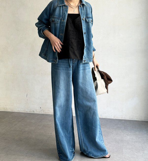  「【WEB限定】パッチワークレースキャミソール」|シャツ・ブラウス|