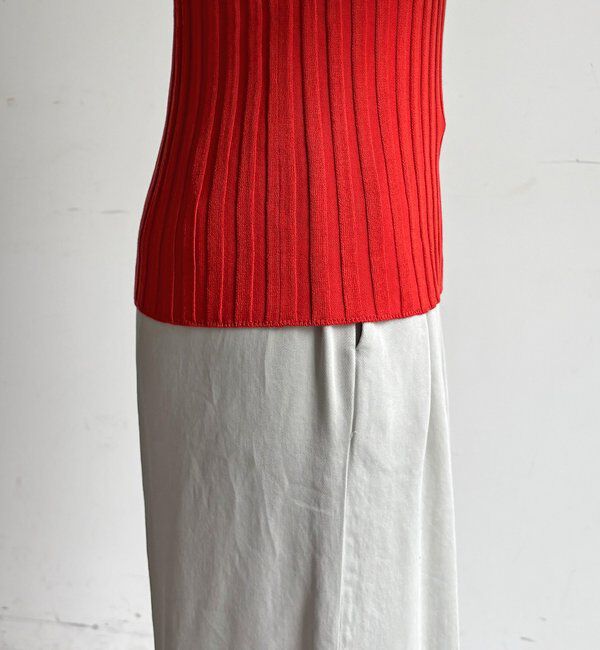  「【WEB限定】ワイドリブノースリーブプルオーバー」|ニット・セーター|