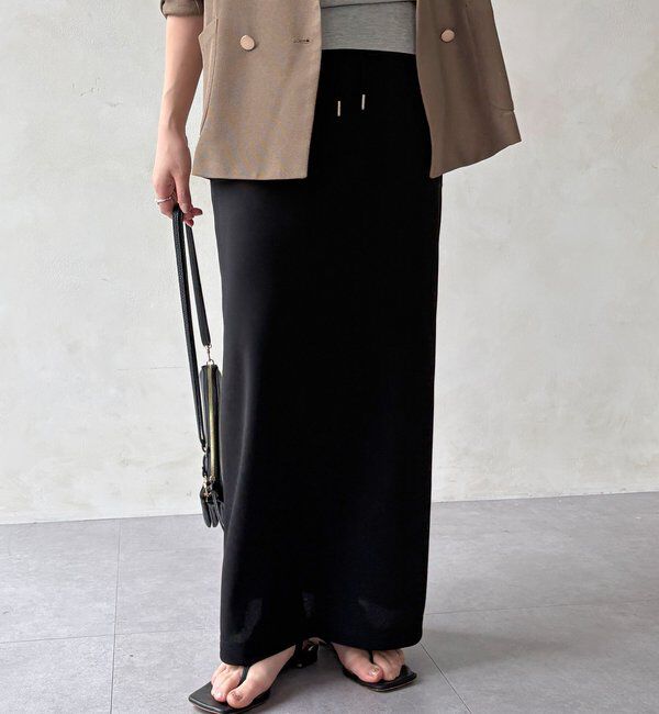  「【WEB限定】カットジョーゼットタイトスカート」|スカート|