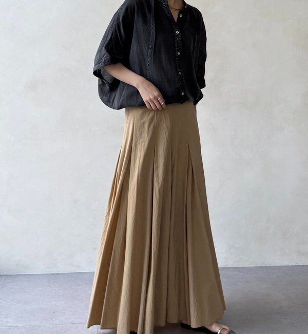  「シアーデニムポンチョ風ブラウス」|シャツ・ブラウス|