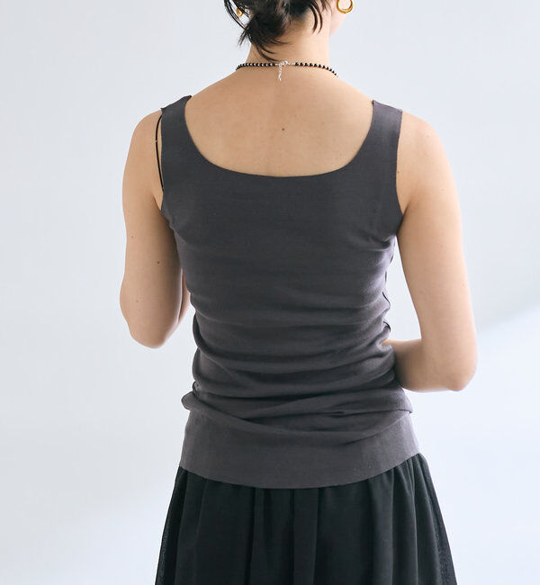  「【新色追加/RIVE DROITE 名品インナー】シームレスタンク」|キャミソール|