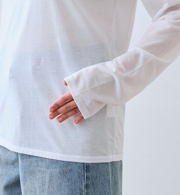  「【着回し力抜群】2wayセミシアーロンTee」|Tシャツ・カットソー|