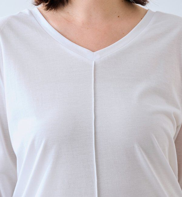  「【着回し力抜群】2wayセミシアーロンTee」|Tシャツ・カットソー|