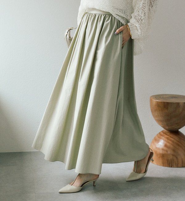  「【セットアップ対応可】フォルムギャザースカート」|スカート|