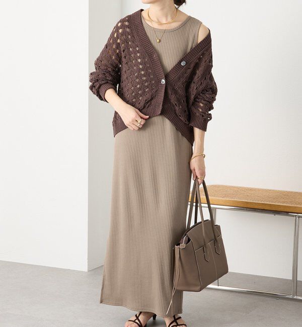  「【シリーズ累計販売数一万枚突破！】2WAYリブタンクワンピース」|ワンピース|