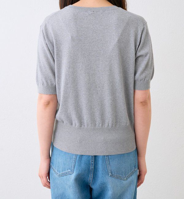  「予約【A・MONN(アモン)】HALF SLEEVE KNIT」|ニット・セーター|
