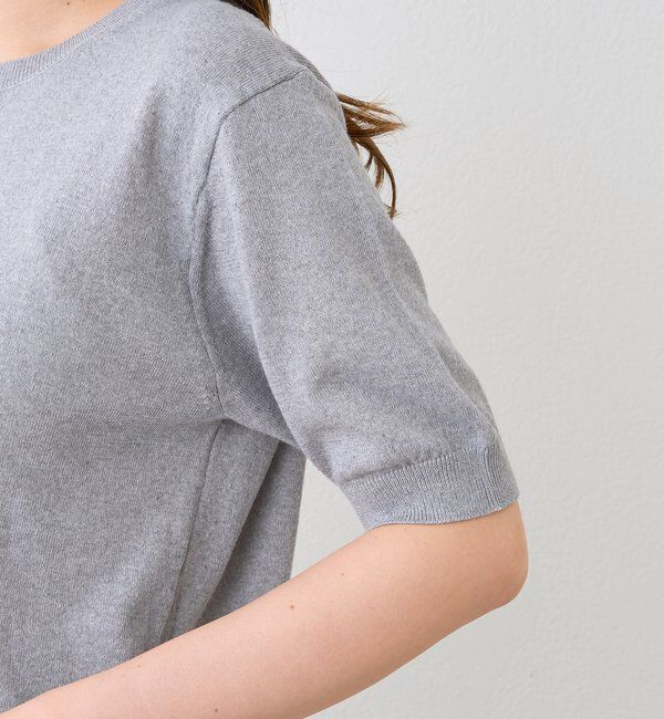  「予約【A・MONN(アモン)】HALF SLEEVE KNIT」|ニット・セーター|