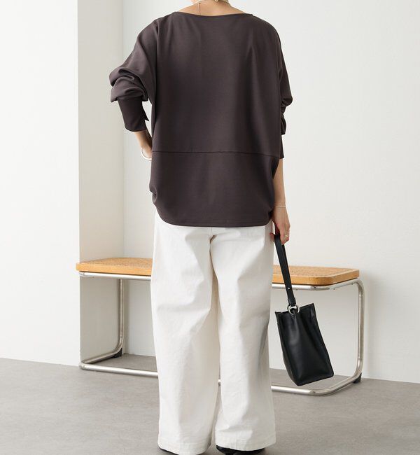  「【万能ブラウス】カットジョーゼットドルマンプルオーバー」|Tシャツ・カットソー|